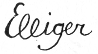 Signature: Elliger
