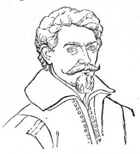 Bust of Elsheimer, facing forward; full mustache, goatee, wavy hair.