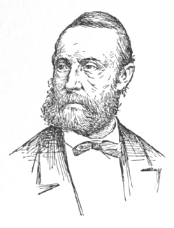 Bust of Exner, facing slightly left; full mustache and beard, high forehead