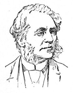 Bust of Frith, facing slightly right; mutton chops, heavy eyebrows, wavy hair.