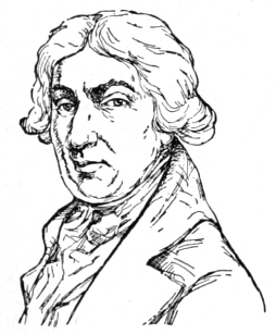 Bust of Gainsborough, looking forward; clean shaven, wavy hair parted in the center.