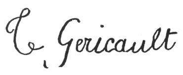 Signature: J. Gericault