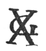 Interconnected initials: Gl X