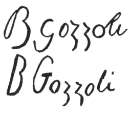 Two ignatures: B gozzoli, B Gozzoli