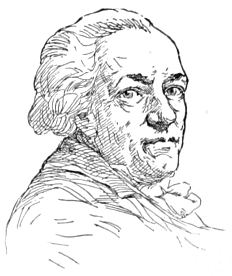 Bust of Graff, facing slightly right; clean shaven, hair brushed away from the face.