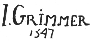 Signature, I. GRIMMER 1547