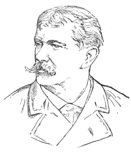 Bust of Guillemet, facing left; full mustache, short hair.