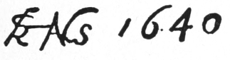 Linked initials: FRHANS 1640