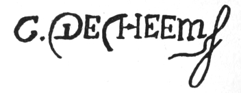 Signature: C. De HEEM f