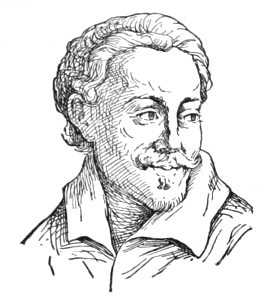 Bust of Heinz, facing slightly right; handlebar mustache, short goatee, short wavy hair.