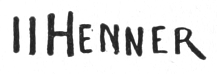 Printed signature: IIHENNER