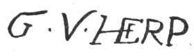 Printed signature: G. V. HERP
