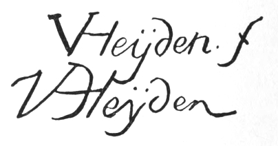 Signatures: VHeÿden f, VHeÿden