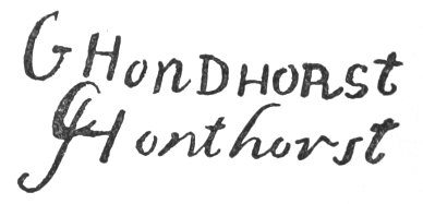 Printed: G HonDHORST; Script: GHonthorst