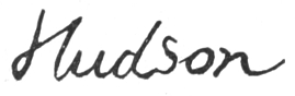 Signature: Hudson