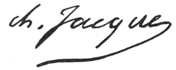 Signature: ch. Jacque