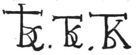 Three interlocked initials: TDK.