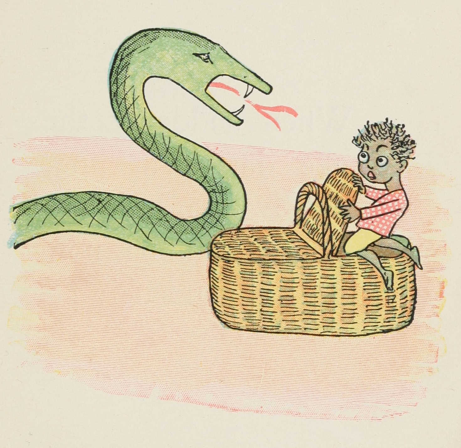 The snake threatens to eat Quibba.