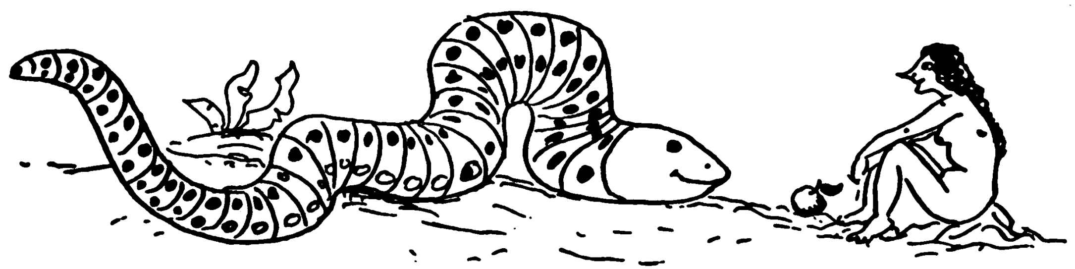 Woman and serpent