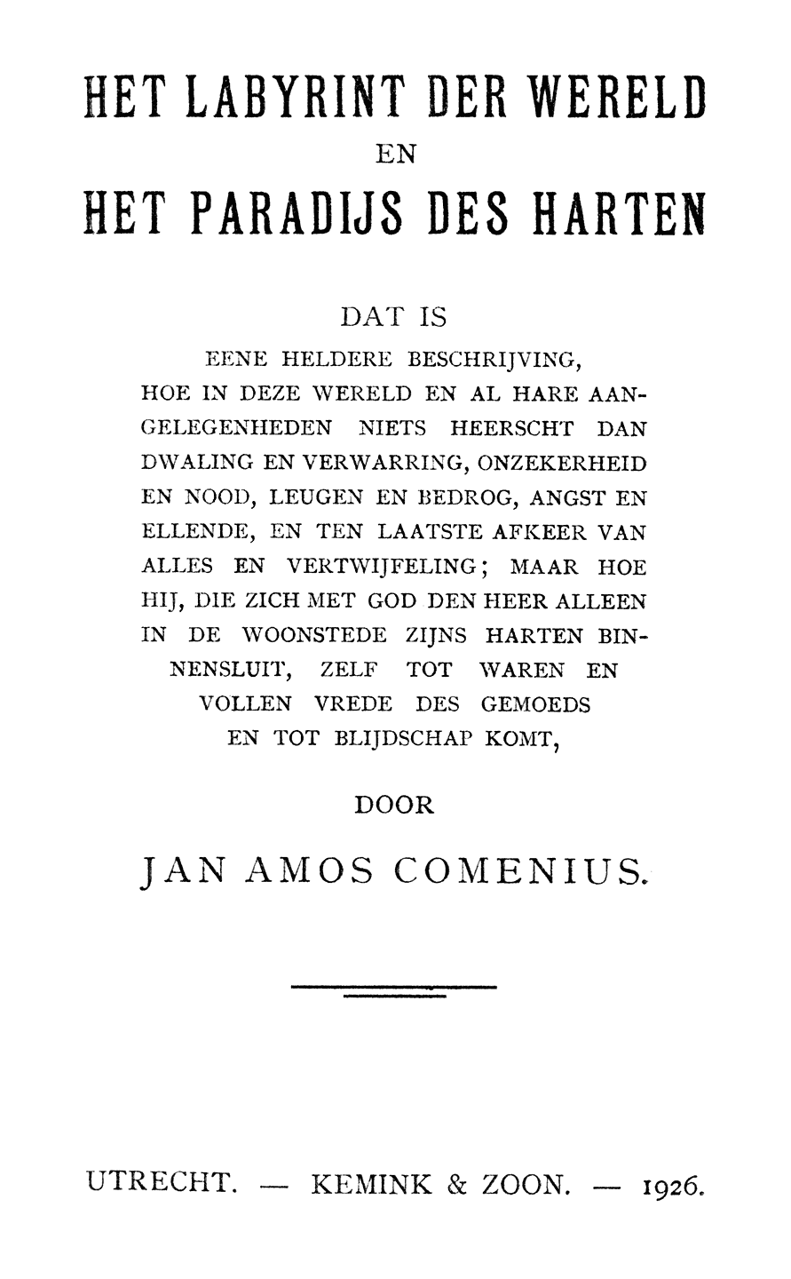 Oorspronkelijke titelpagina.