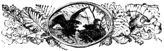 An eagle perched in a nest within an oval frame, flanked by decorative marine foliage and coral.
