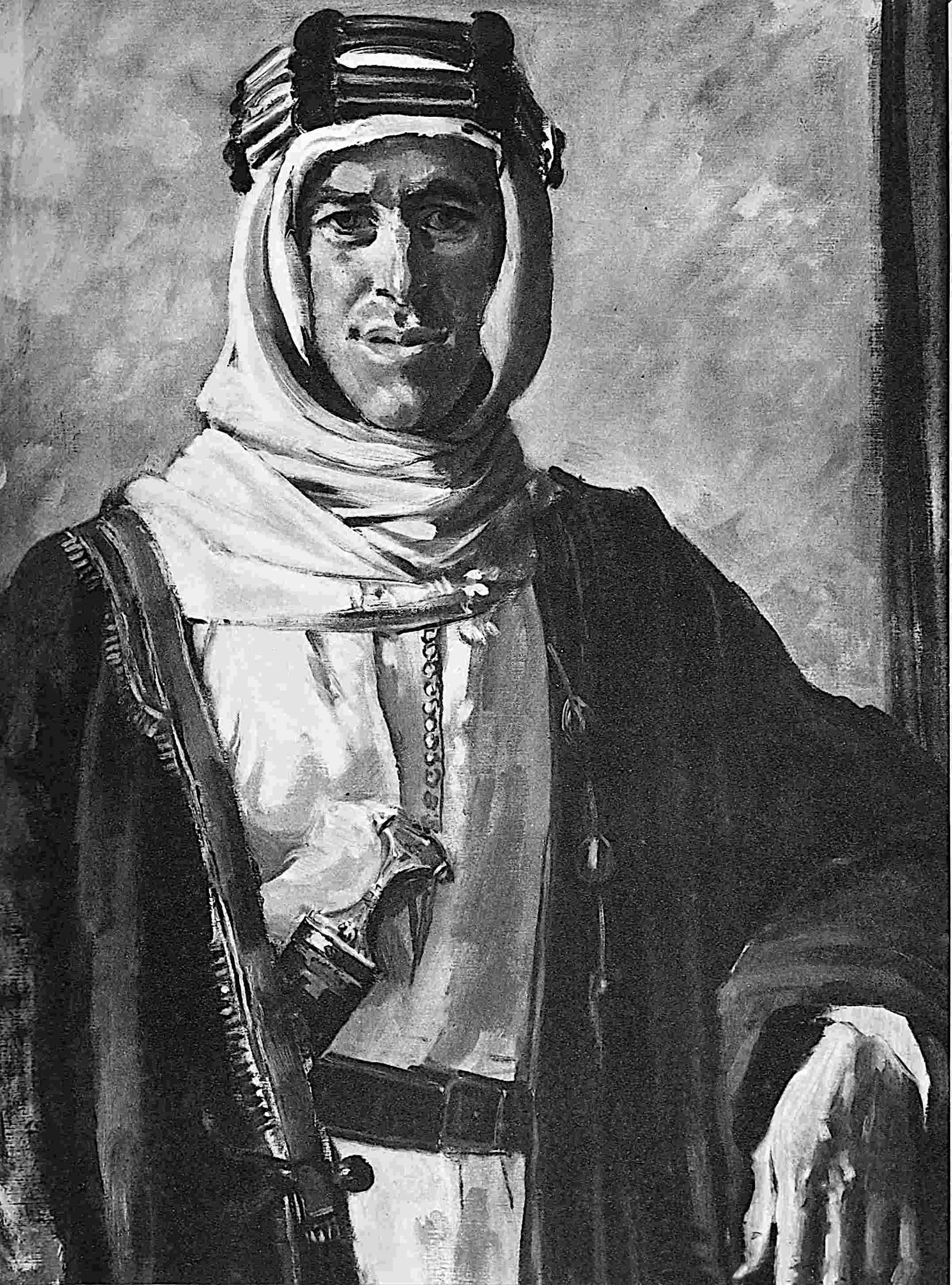 Oil painting in Arab dress
