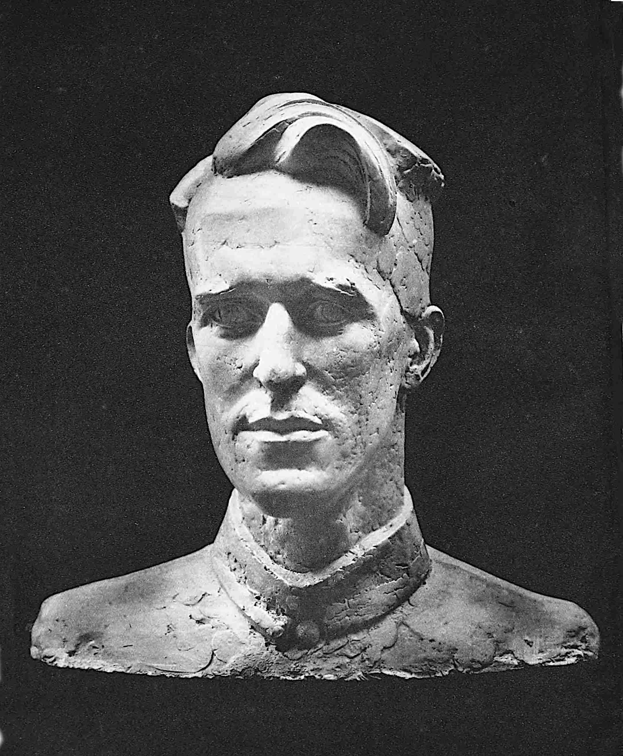 Plaster bust of the author