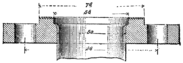 VINCENTS ICE MACHINE. FIG. 8.--SECTION OF FLANGE OF THE WORM.