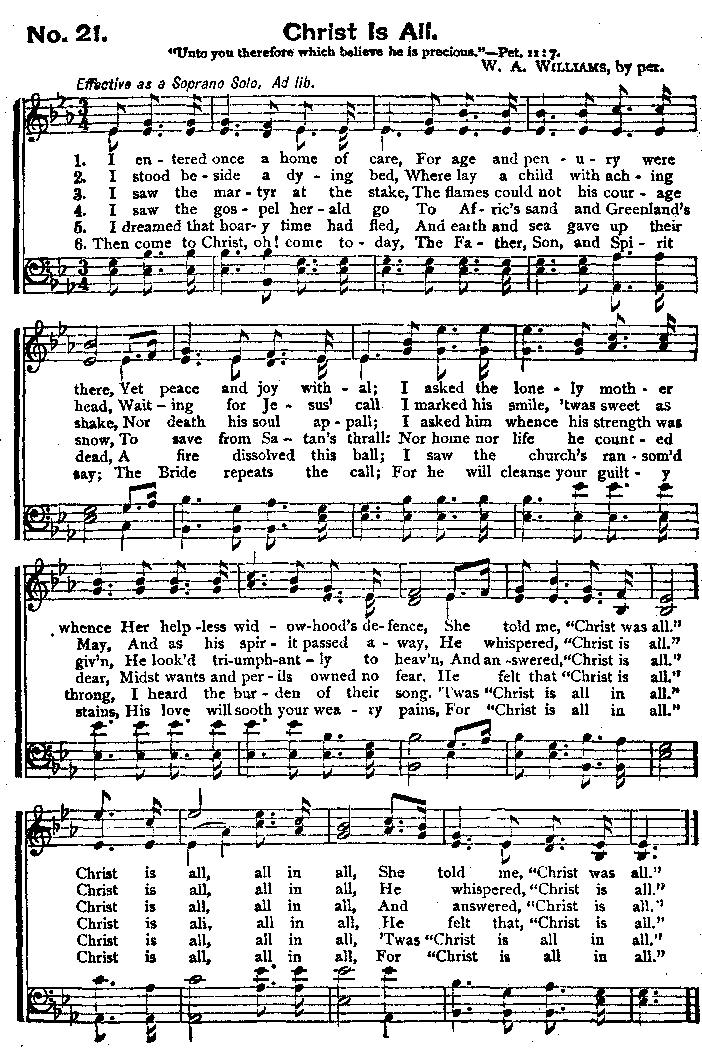 song Christ is All.