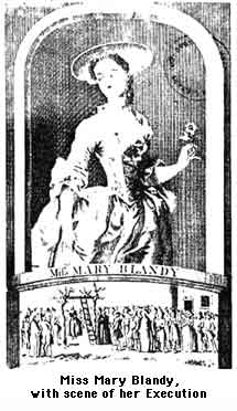 Miss Mary Blandy, with scene of her Execution