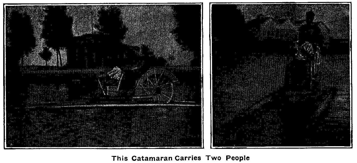 This Catamaran Carries Two People