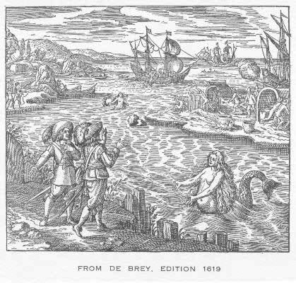 [Mermaid] from de Brey. Edition 1619