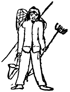 Drawing of rag-picker