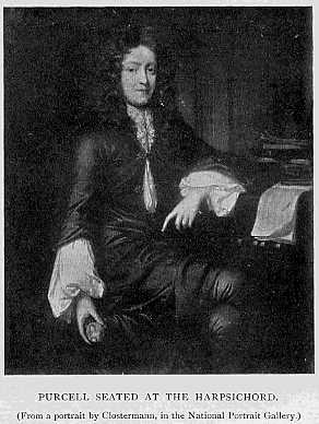 PURCELL SEATED AT TH HARPSICORD