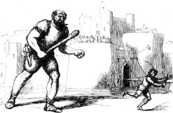 [Illustration:
                 The Stratagem of Jack with the Giant Thundel]