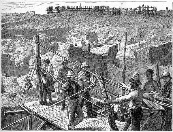 Die Kimberley-Kopje im Jahre 1872.
