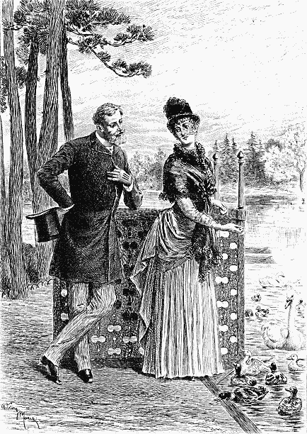 [Illustration: VAUDREY MEETS MARIANNE IN THE BOIS]