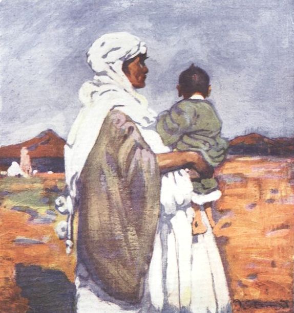 MOORISH WOMAN AND CHILD