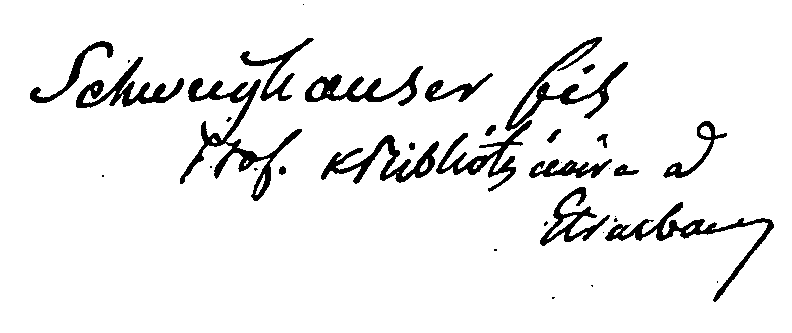 Autograph: Schweighuser