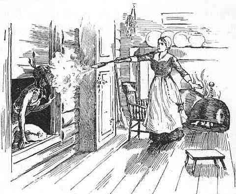 Woman Throwing Coals