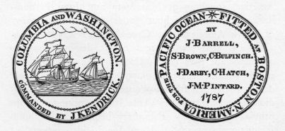 Medals commemorating Columbia and Lady Washington cruise.