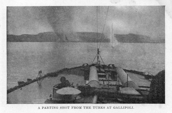 A PARTING SHOT FROM THE TURKS AT GALLIPOLI.