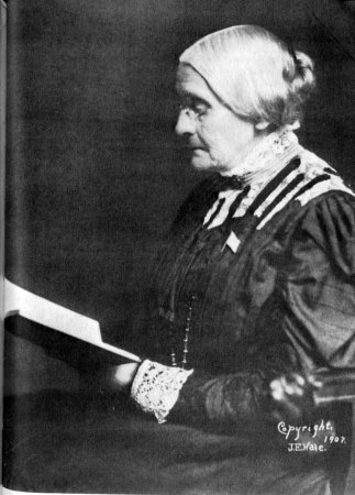 Susan B. Anthony at the age of eighty-five