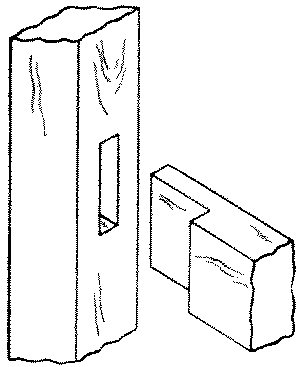 Fig. 267-44 Bare faced tenon
