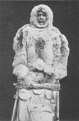 ROBERT E. PEARY IN HIS NORTH POLE FURS