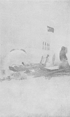 CAMP MORRIS K. JESUP AT THE NORTH POLE (From Henson's own Photograph)