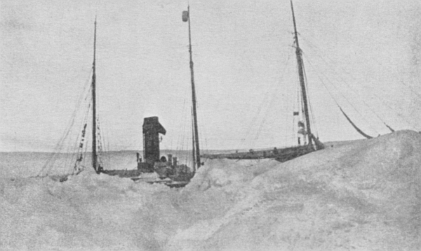 THE ROOSEVELT IN WINTER QUARTERS AT CAPE SHERIDAN
