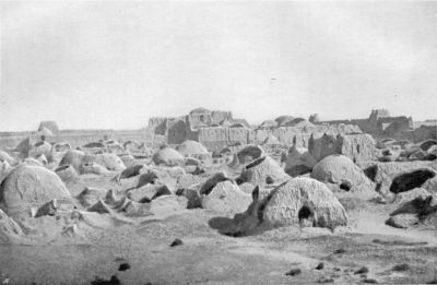 Rustam's City, showing Rustam's House in Citadel, also domed roofs blown in from the North.