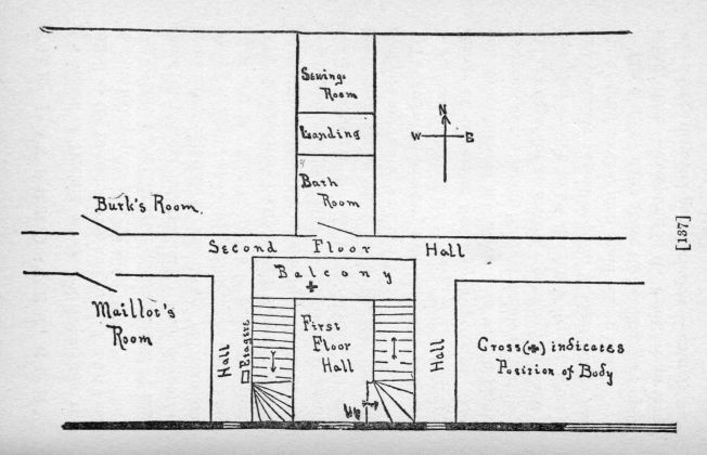 Diagram of second floor