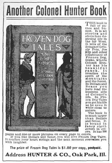 Front cover and blurb about Frozen Dog Tales and Other Things